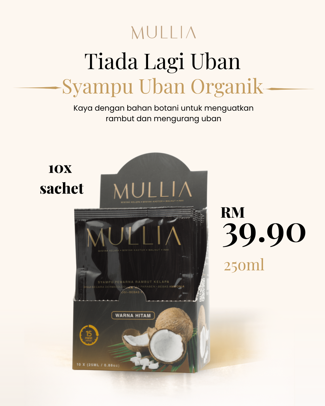 Mullia Syampu Uban (Sachet)