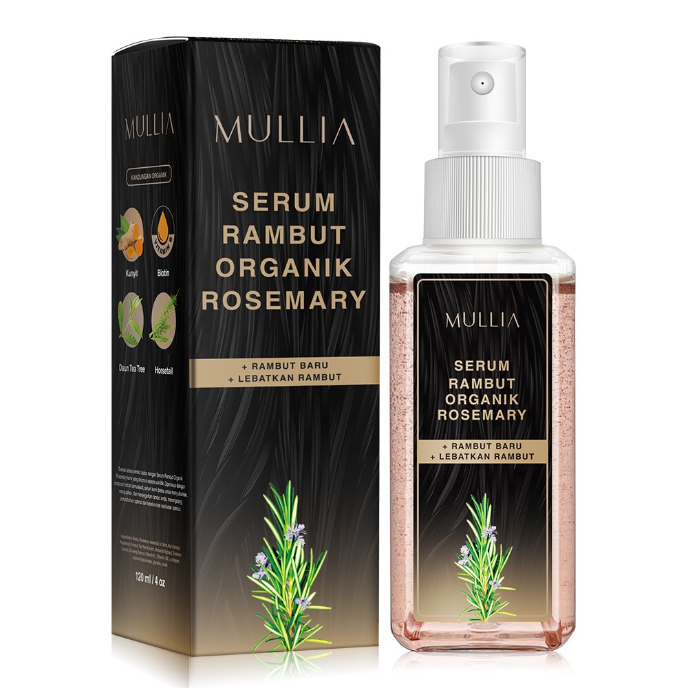 Mullia Serum Rambut Organik Rosemary | 120ml