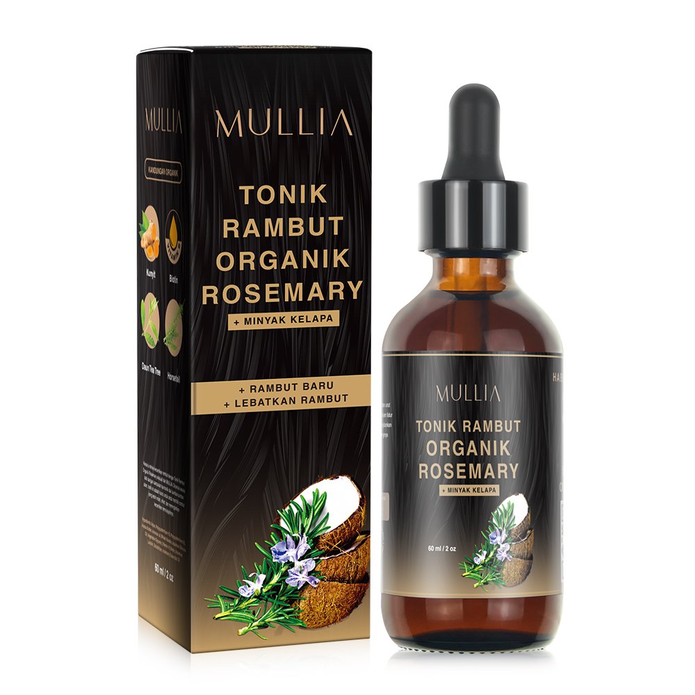 Mullia Tonik Rambut Organik Rosemary | 60ml