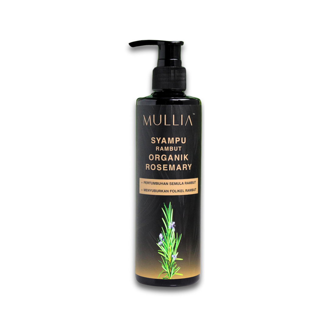 Syampu Rambut Organik Rosemary Mullia | 250ml