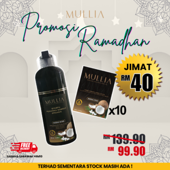Set Bundle Syampu Uban Mullia 400ml + 250ml