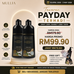 2 botol syampu uban 400ml + FREE Syampu & Serum Halia