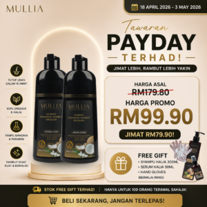 2 botol syampu uban 400ml + FREE Syampu & Serum Halia