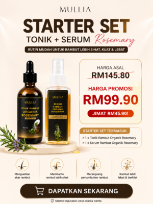 STARTER SET : 2-in-1 Combo Set Tonik Serum Rosemary Mullia